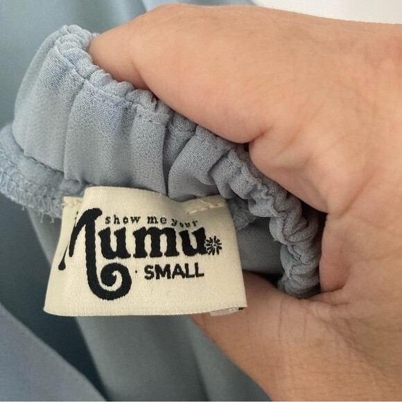 Show Me Your Mumu Women’s Amanda maxi dress size small.  Periwinkle blue.  ECU! - Picture 2 of 8